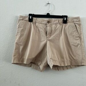 Old Navy Light Tan Mid Rise Shorts
